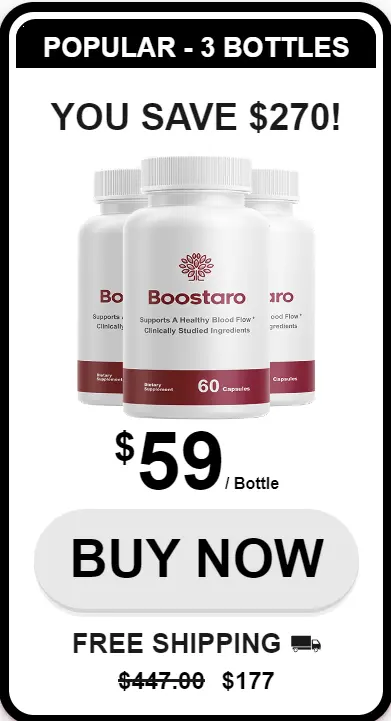 Boostaro 3 bottle